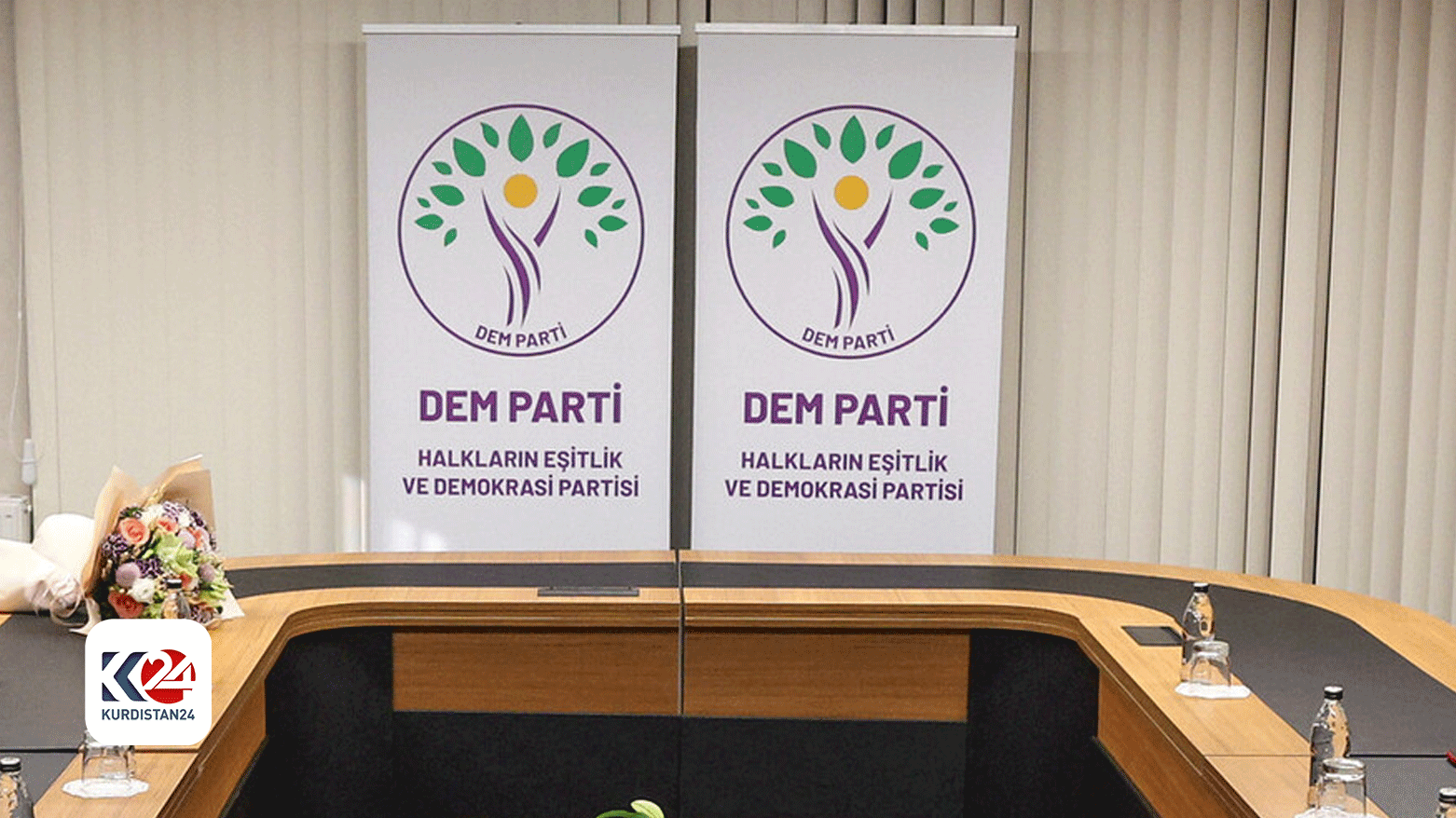 The logo of the DEM Party. (Photo: Submitted to Kurdistan24)
