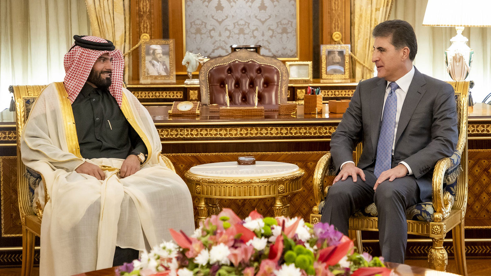 رئيس إقليم كوردستان يستقبل السفير القطري الجديد لدى العراق