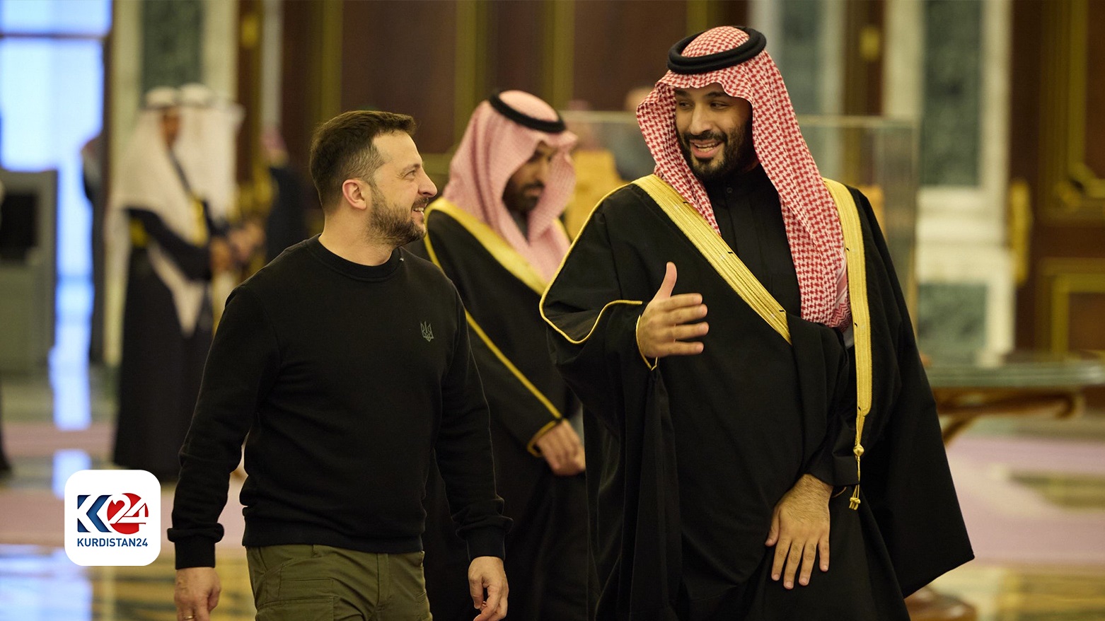 Ukrayna Devlet Başkanı Volodimir Zelenskiy ve Suudi Arabistan Veliaht Prens Muhammed bin Selman (FOTO: İHA)