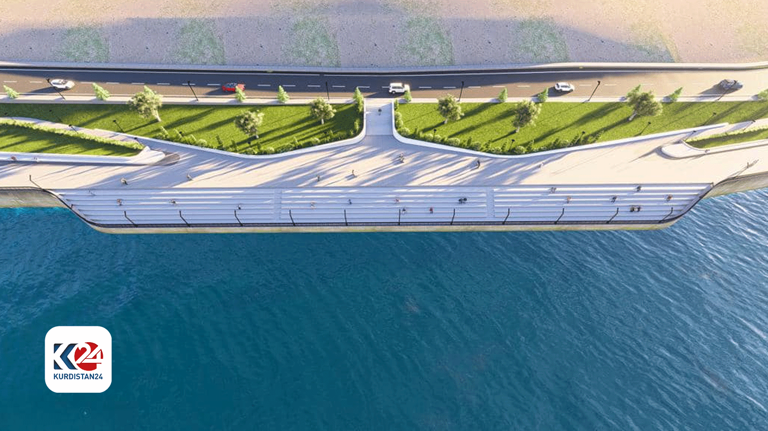 مشاهد من تصميم مشروع كورنيش شيلادزي