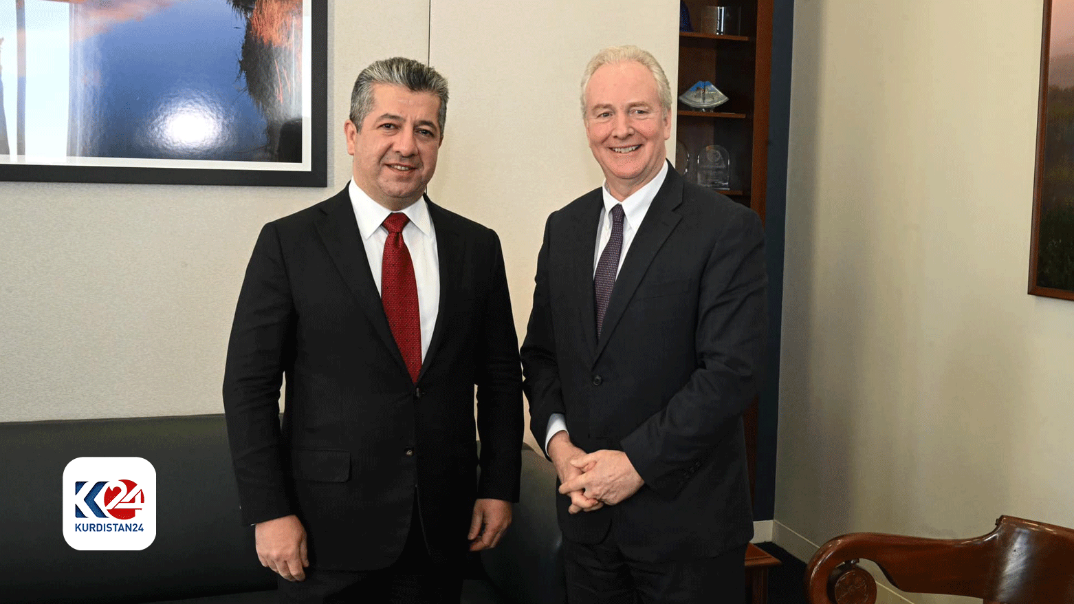 Başbakan Barzani Senatör Chris Van Hollen ile bir araya geldi