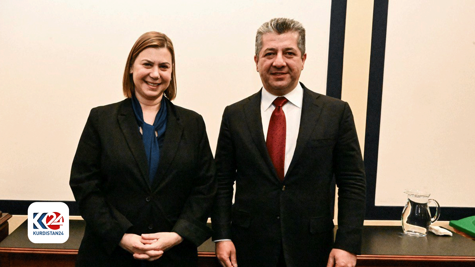 رئيس حكومة إقليم كوردستان يجتمع مع عضوة الكونغرس الأمريكي إليسا سلوتكين