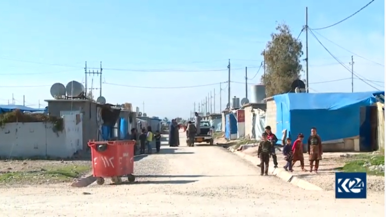 Başkent Erbil'de Iraklı göçzedelerin kaldığı Bahireke Kampı