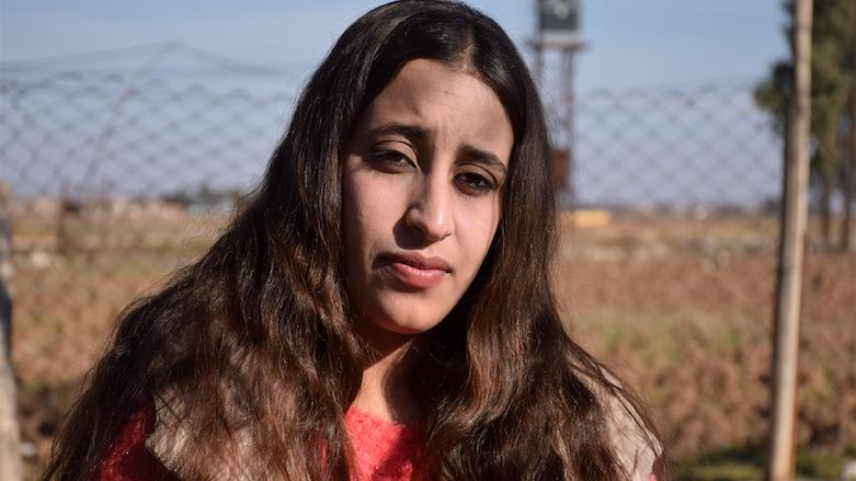 Yezidi (Ezidi) survivor Assimah Jassem Khedr, 20, said she was liberated from the so-called Islamic State after seven years of enslavement. (Photo: Hawar News Agency)