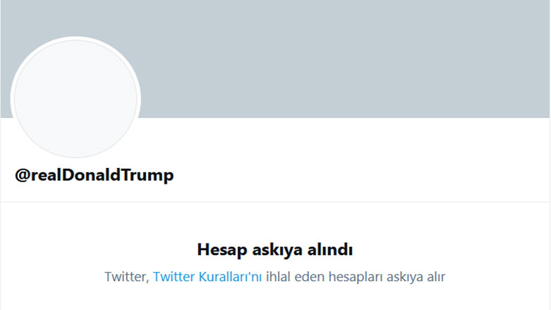 Hesabı askıya alındı
