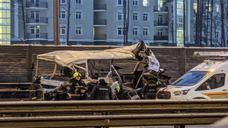 Moskova’da askeri otobüsler kaza yaptı: 4 ölü, 45 yaralı
