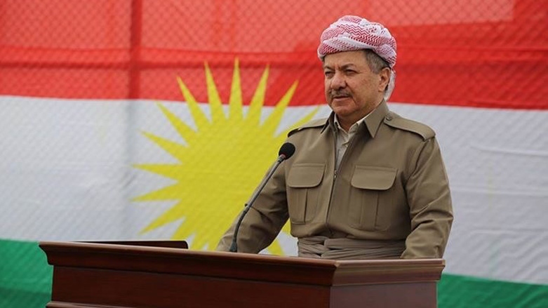 Masoud Barzani, the leader of the Kurdistan Democratic Party (KDP), delivers a speech. (Photo: Archive)