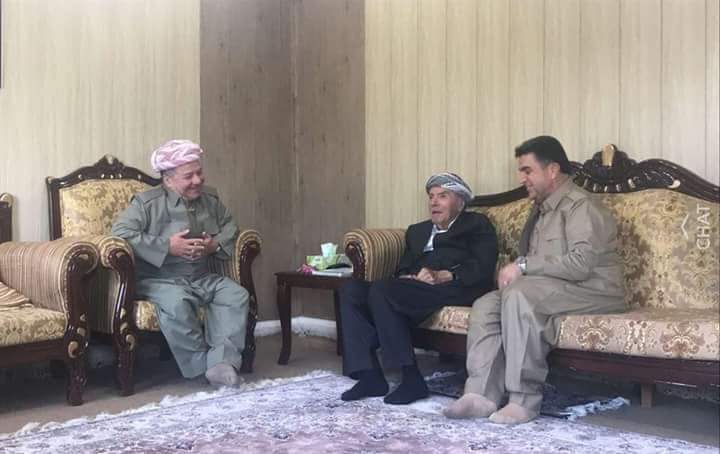 سه&zwnj;رۆك مه&zwnj;سعود بارزانی و عزه&zwnj;ت سلێمان به&zwnj;گی ده&zwnj;رگه&zwnj;ڵه&zwnj;یی و كرمانج عزه&zwnj;ت