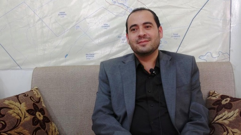 Co-chair of Deir al-Zor Civil Council, Ghassan al-Youssef on Saturday survived a shooting incident in Raqqa (Photo: Hawar News Agency)