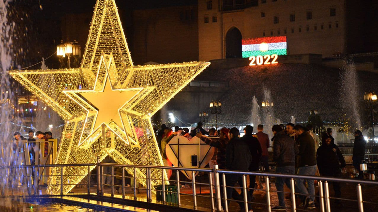 New Year's celebration in Erbil's citadel, Dec. 31, 2021. (Photo: Kurdistan 24)