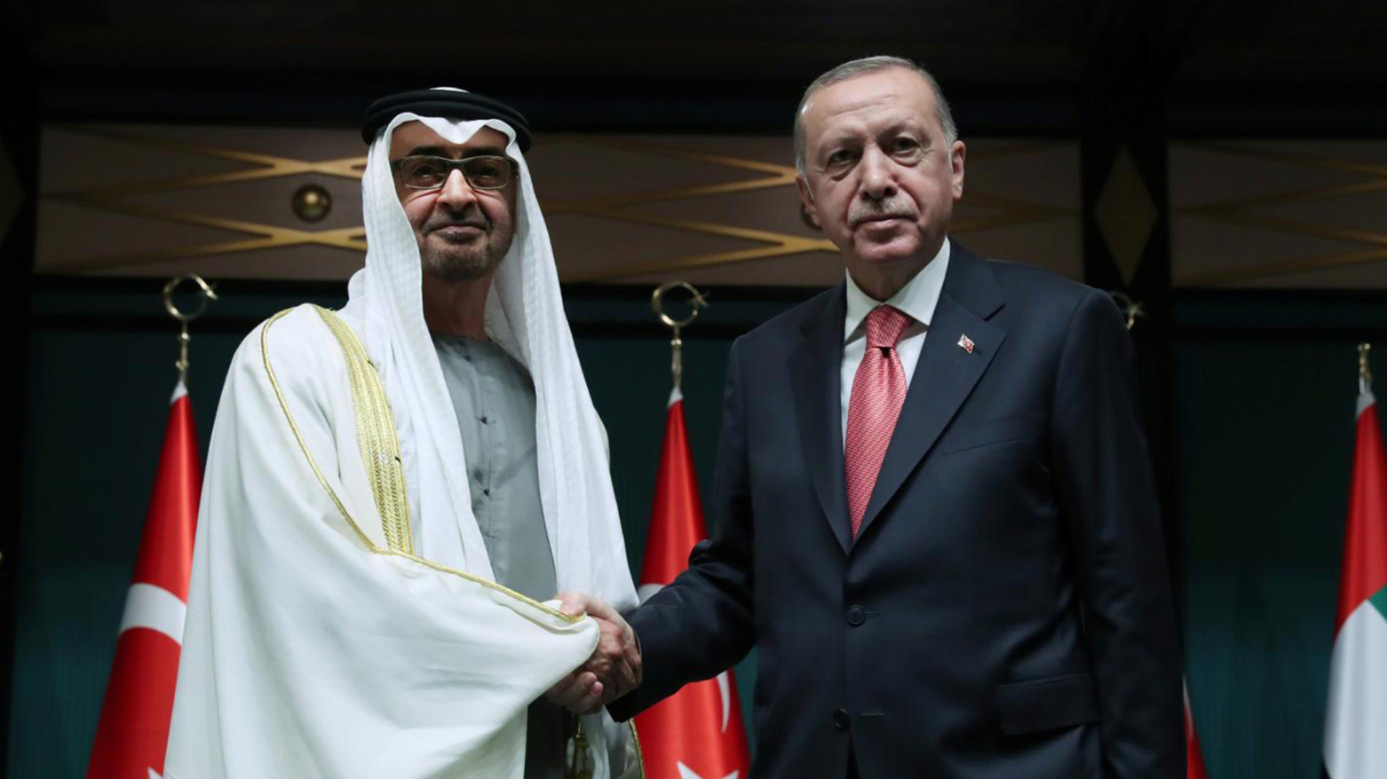 دیدار رجب طیب اردوغان رئیس جمهور ترکیه  با حاکم دبی