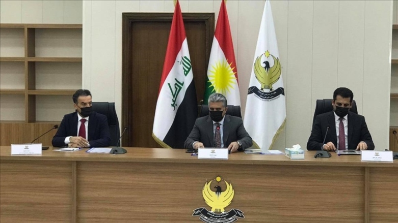 The Kurdistan Regional Government's (KRG) Supreme Committee to Combat Covid-19, in meeting. (Photo: KRG)