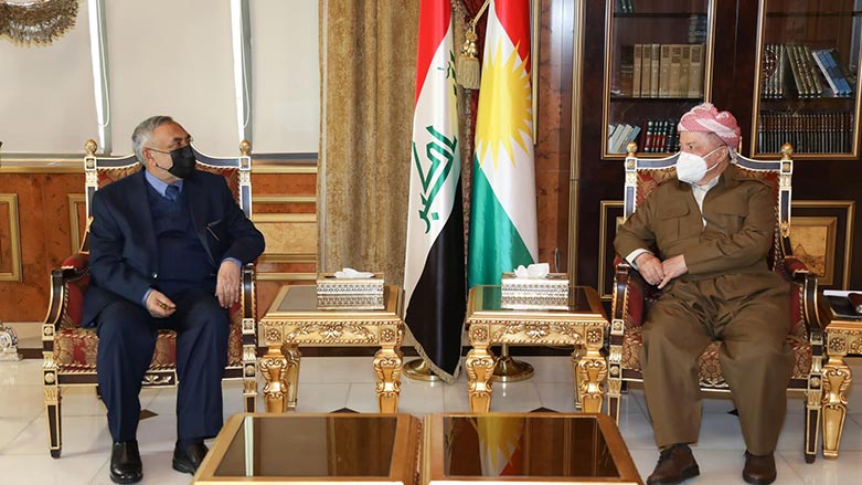 دیدار پرزیدنت مسعود بارزانی و محمود مشهدانی، رئیس سنی مجلس نمایندگان عراق