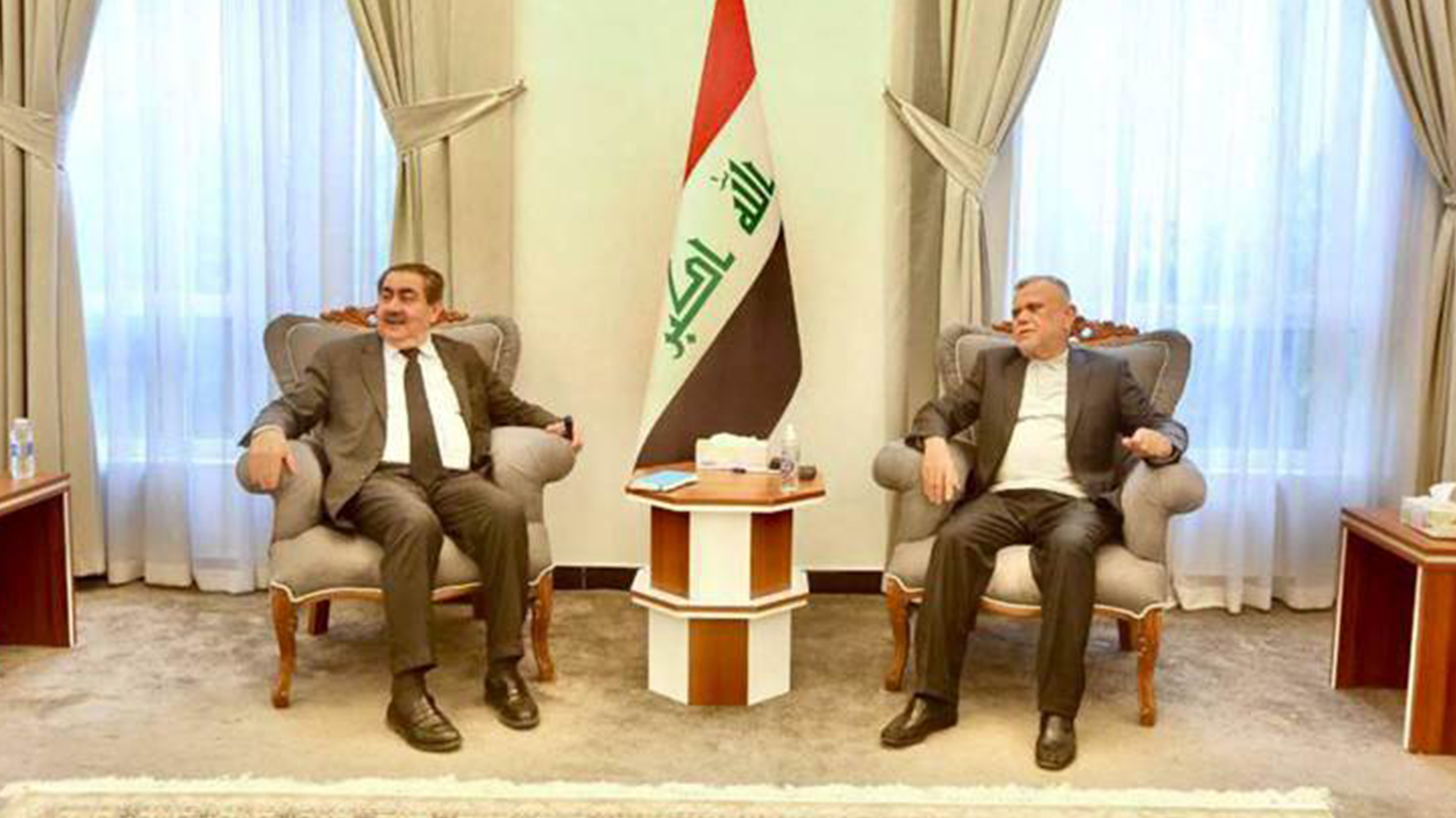 هیئت مشترک پارت دموکرات کوردستان و اتحادیه میهنی کوردستان با هادی عامری رئیس ائتلاف فتح دیدار کردند
