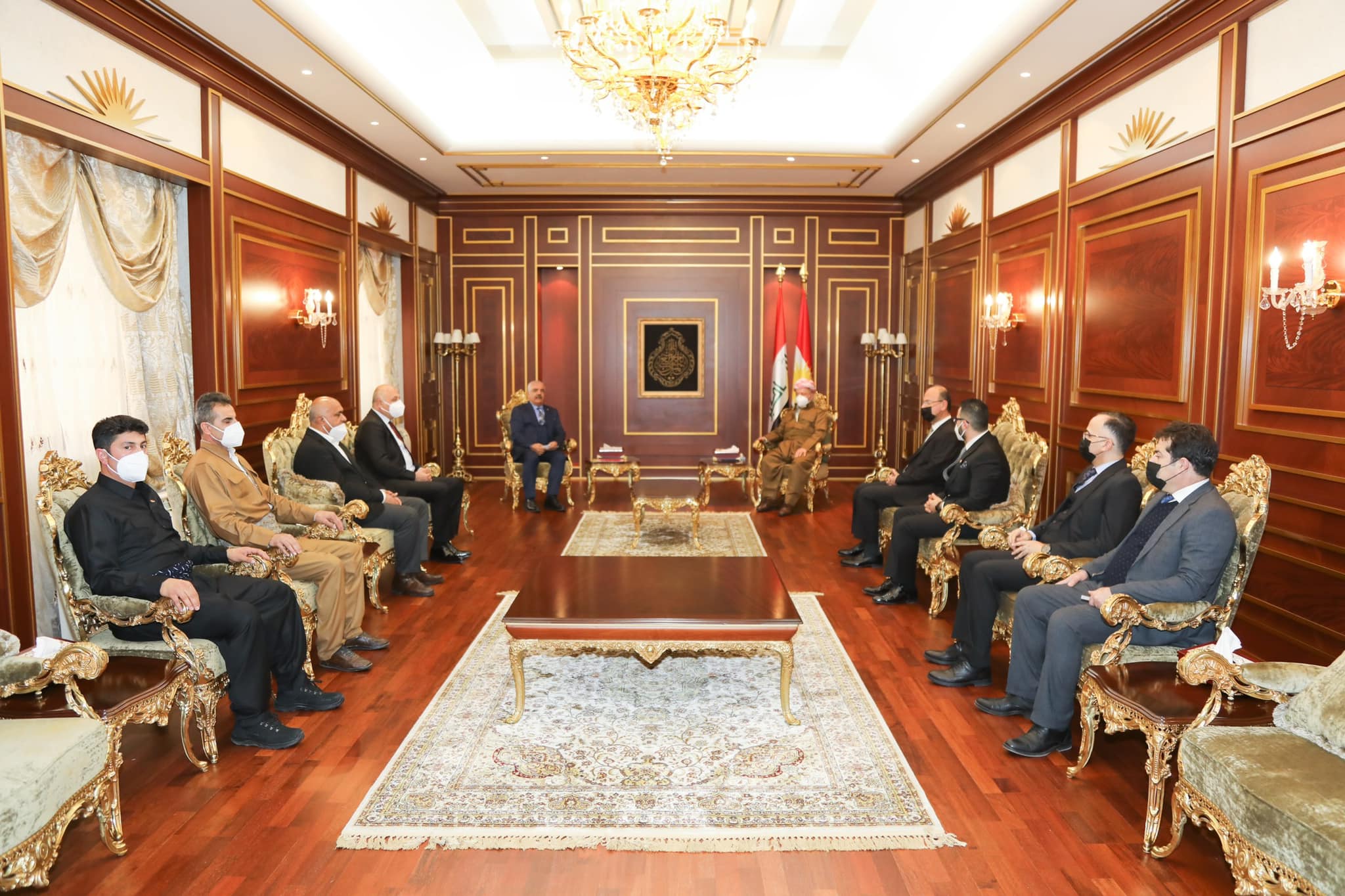 سەرۆك بارزانی پێشوازی لە شاندێكی هاك پار دەكات