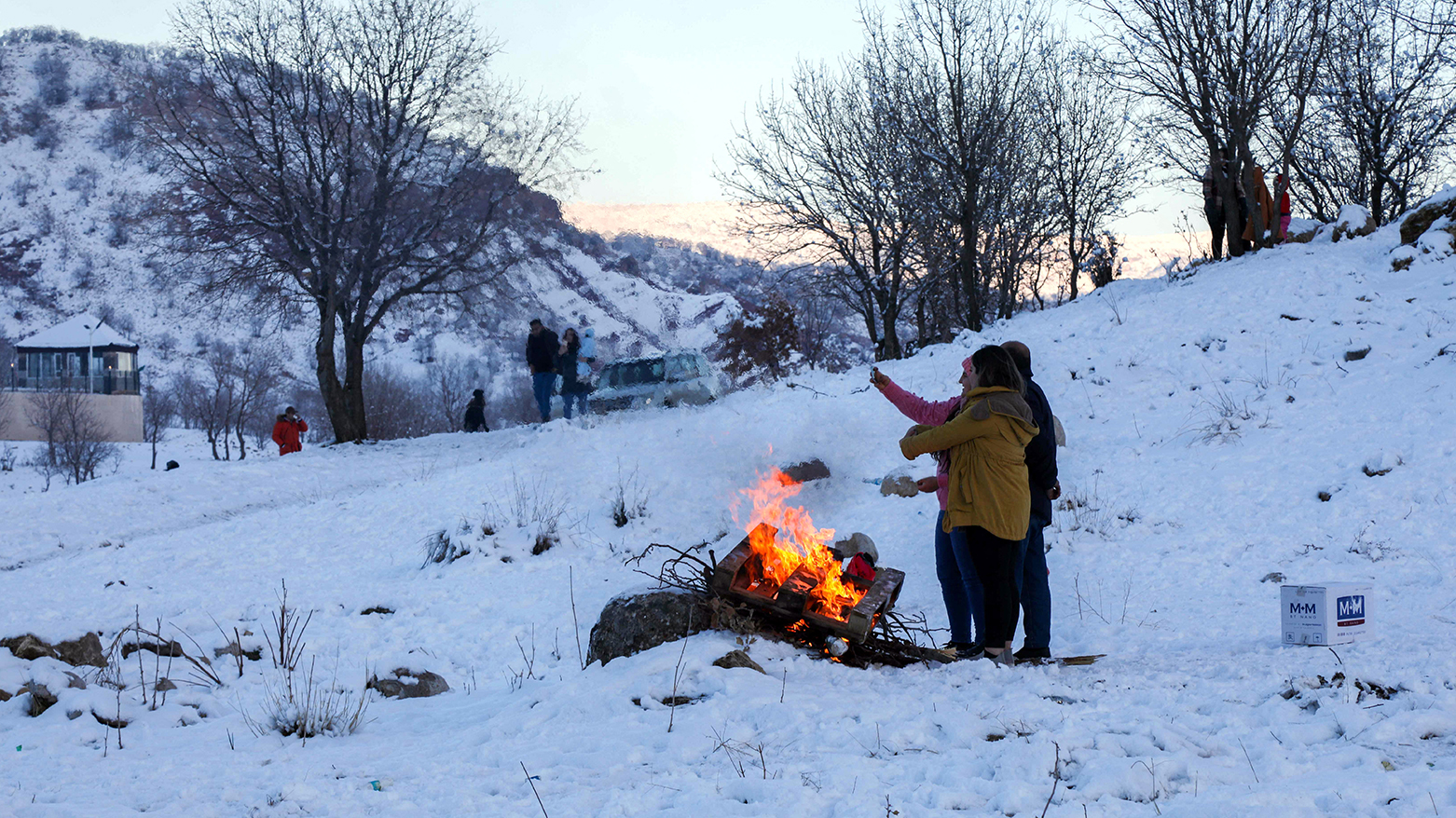 برف اربیل را سفیدپوش کرد و به گردشگری زمستانی رونقی تازه بخشید