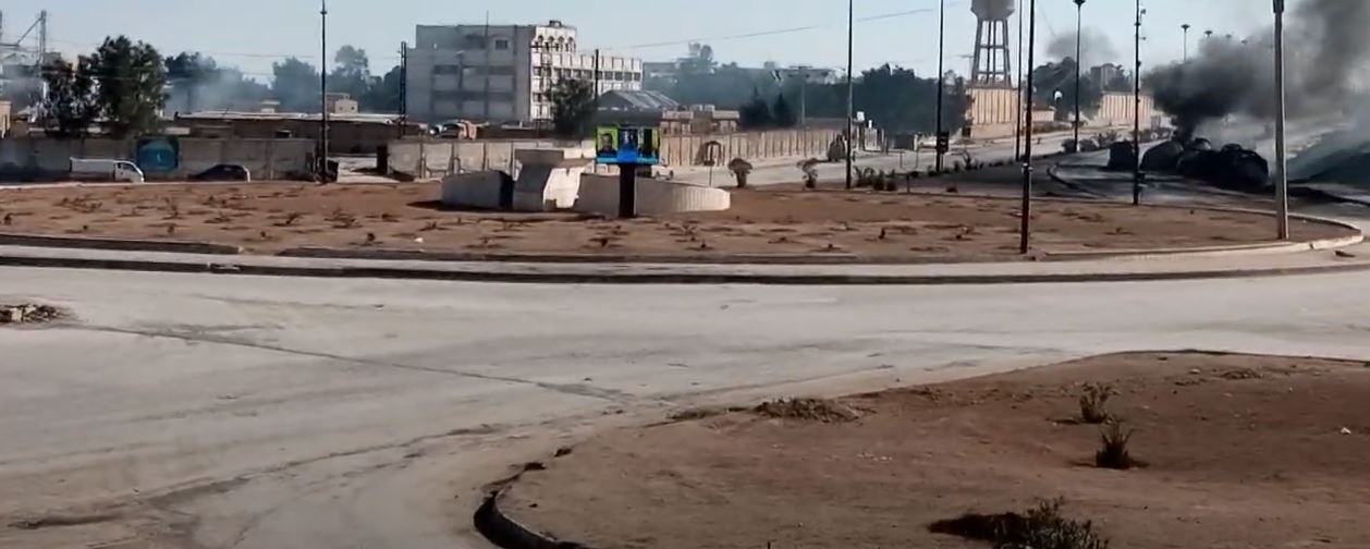 دیمەنێکی دەوروبەری گرتووخانەی غوێران لەکاتی ئاڵۆزییەکان 