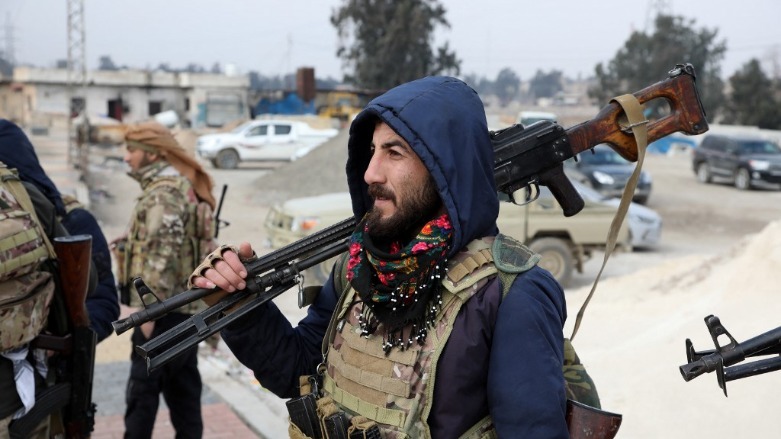 Members of the Syrian Democratic Forces in the northeastern Syrian city of al-Hasakah on January 24, 2022 (Photo: AFP)