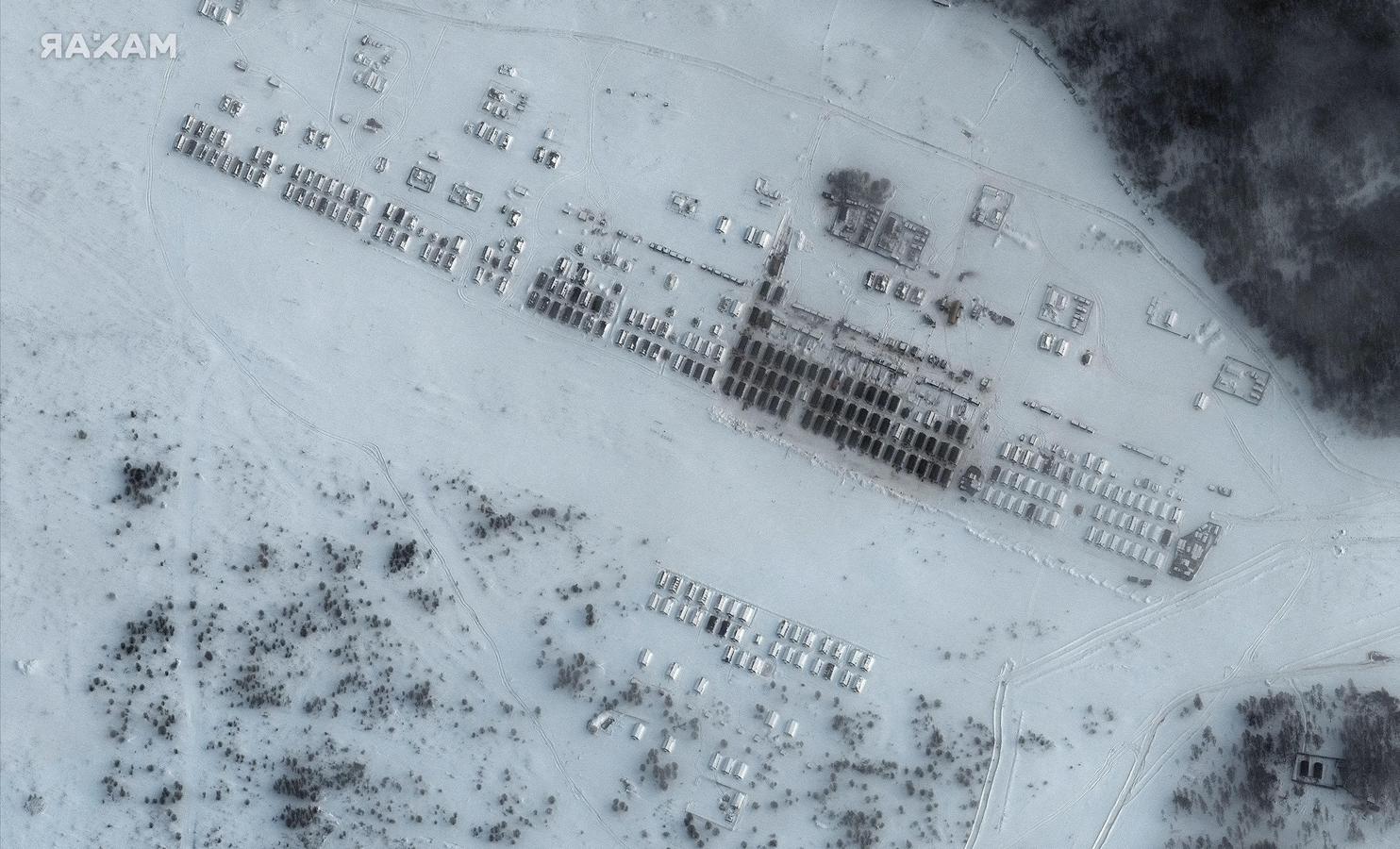 یه&zwnj;كێك له&zwnj; سه&zwnj;ربازگه&zwnj;كانی سوپای رووسیا له&zwnj;سه&zwnj;ر سنووری ئۆكرانیا