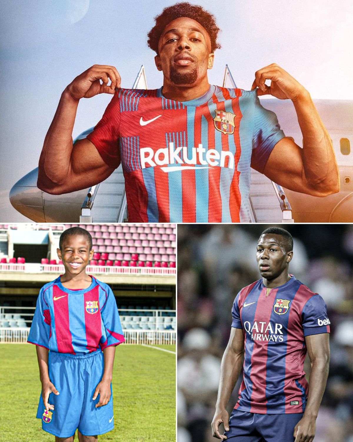 ئاداما تراورێ له&zwnj; 3 سه&zwnj;رده&zwnj;می جیاواز له&zwnj;گه&zwnj;ڵ ئاسته&zwnj;كانی بارسێلۆنا