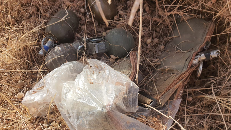 حزام ناسف ومتفجرات عثر عليها الجيش في الأنبار - صورة: خلية الإعلام الأمني
