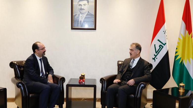 دیدار سفین دزه‌ای، رئیس اداره روابط خارجی دولت اقلیم کوردستان و فواد المجالی، سرکنسول اردن در اربیل