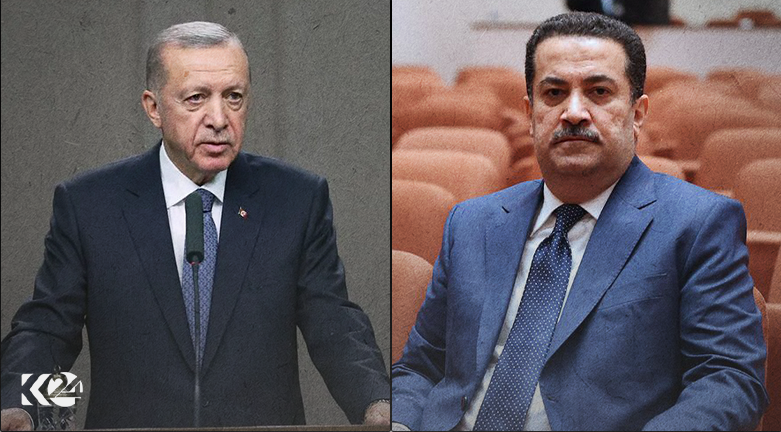 محمد شیاع السودانی، نخست وزیر عراق و رجب طیب اردوغان، رئیس جمهور ترکیه