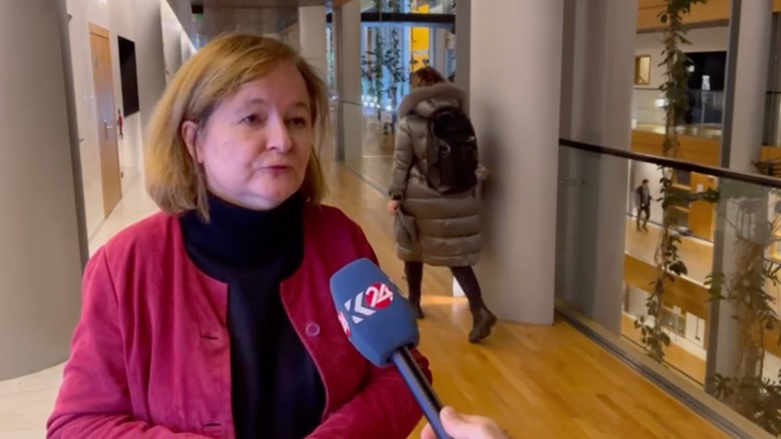 Chair of the European Parliament Subcommittee on Security and Defense Nathalie Loiseau (Photo: Kurdistan 24).