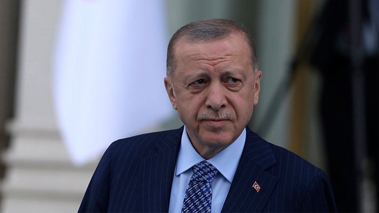Turkish President Recep Tayyip Erdogan arrives for a ceremony, in Ankara, Turkey, on May 16, 2022. (Photo: Burhan Ozbilici/ AP)
