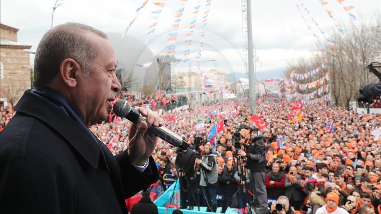 رجب طیب اردوغان در کمپین انتخاباتی/ آرشیو
