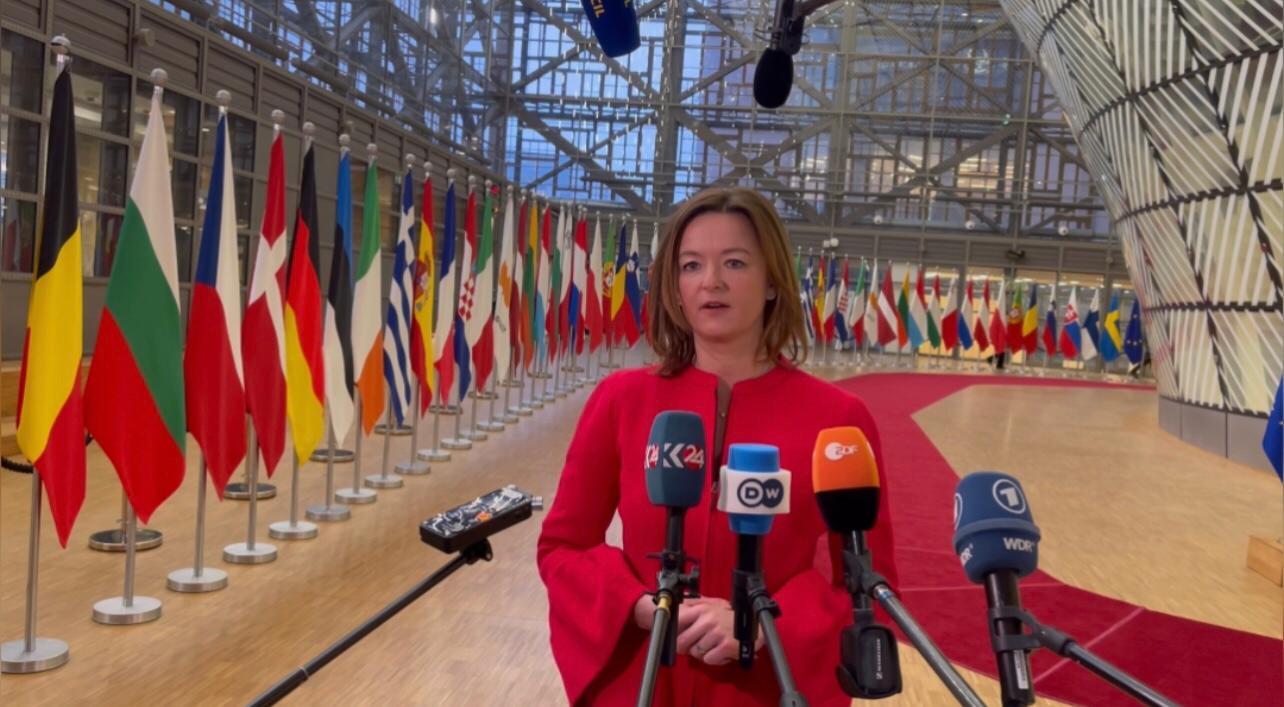 Slovenian Foreign Affairs Minister Tanja Fajon, responding to Kurdistan 24, Jan. 23, 2023. (Photo: Kurdistan 24)