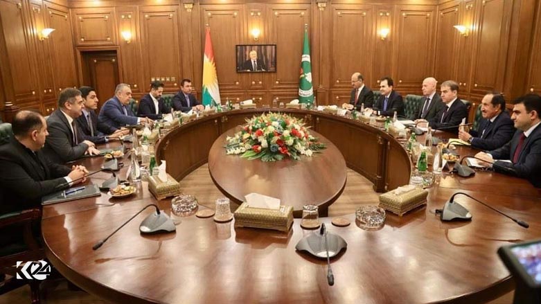 نشست اعضای دفاتر سیاسی پارت دموکرات و اتحادیه میهنی کوردستان