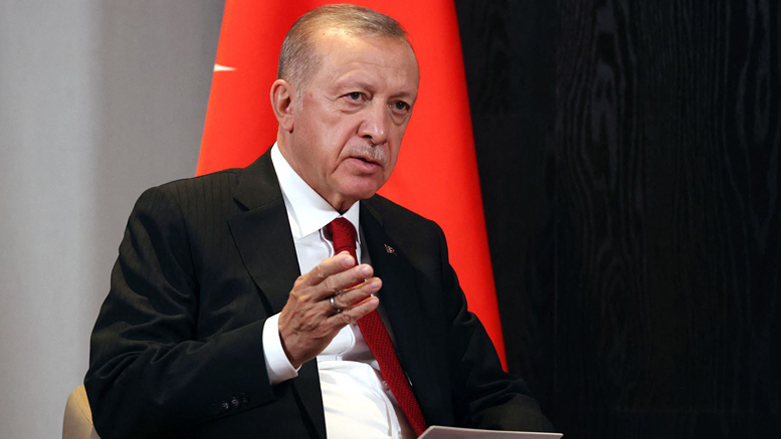 Turkish Recep Tayyip Erdogan speaks during a summit in Uzbekistan, Sept. 16, 2022. (Photo: Alexandr Demyanchuk/AFP)