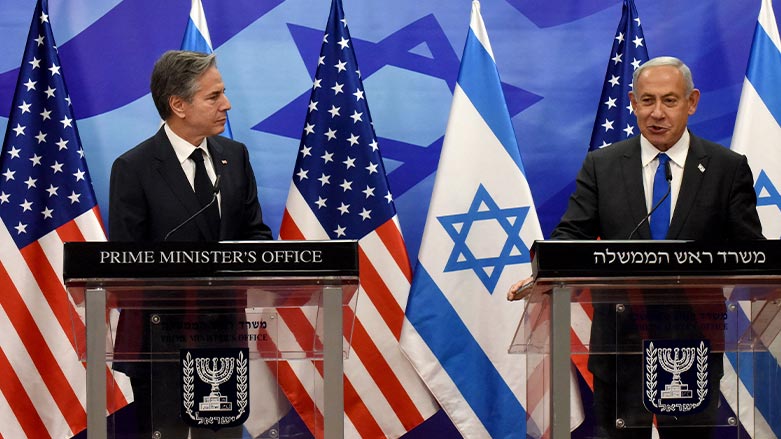 Blinken ve Netanyahu ortak basın açıklaması yaptı (Foto: AFP)