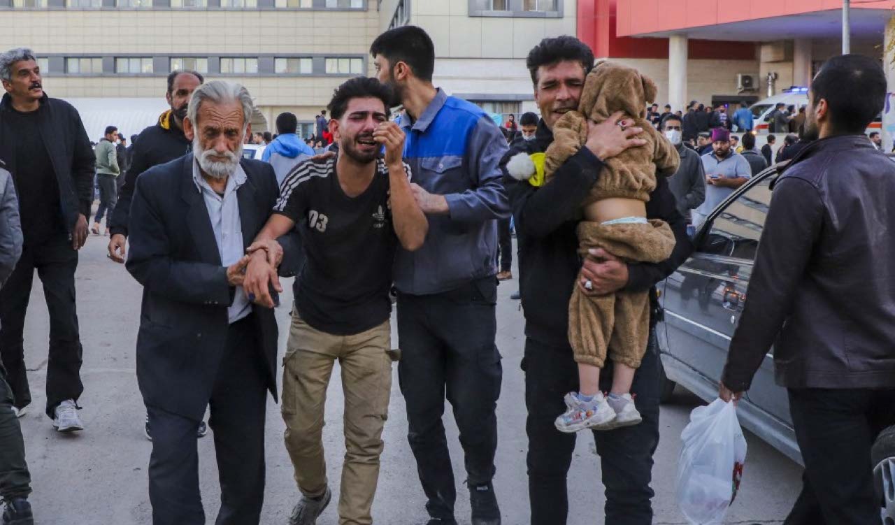 People injured in two explosions in quick succession that struck a crowd marking the anniversary of the 2020 killing of Guards general Qasem Soleimani (Photo: SARE TAJALLI / ISNA / AFP)