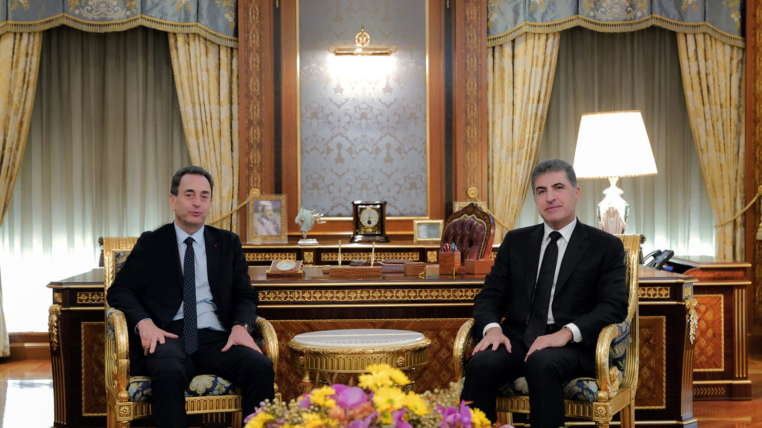 رئيس إقليم كوردستان يستقبل السفير الفرنسي في العراق