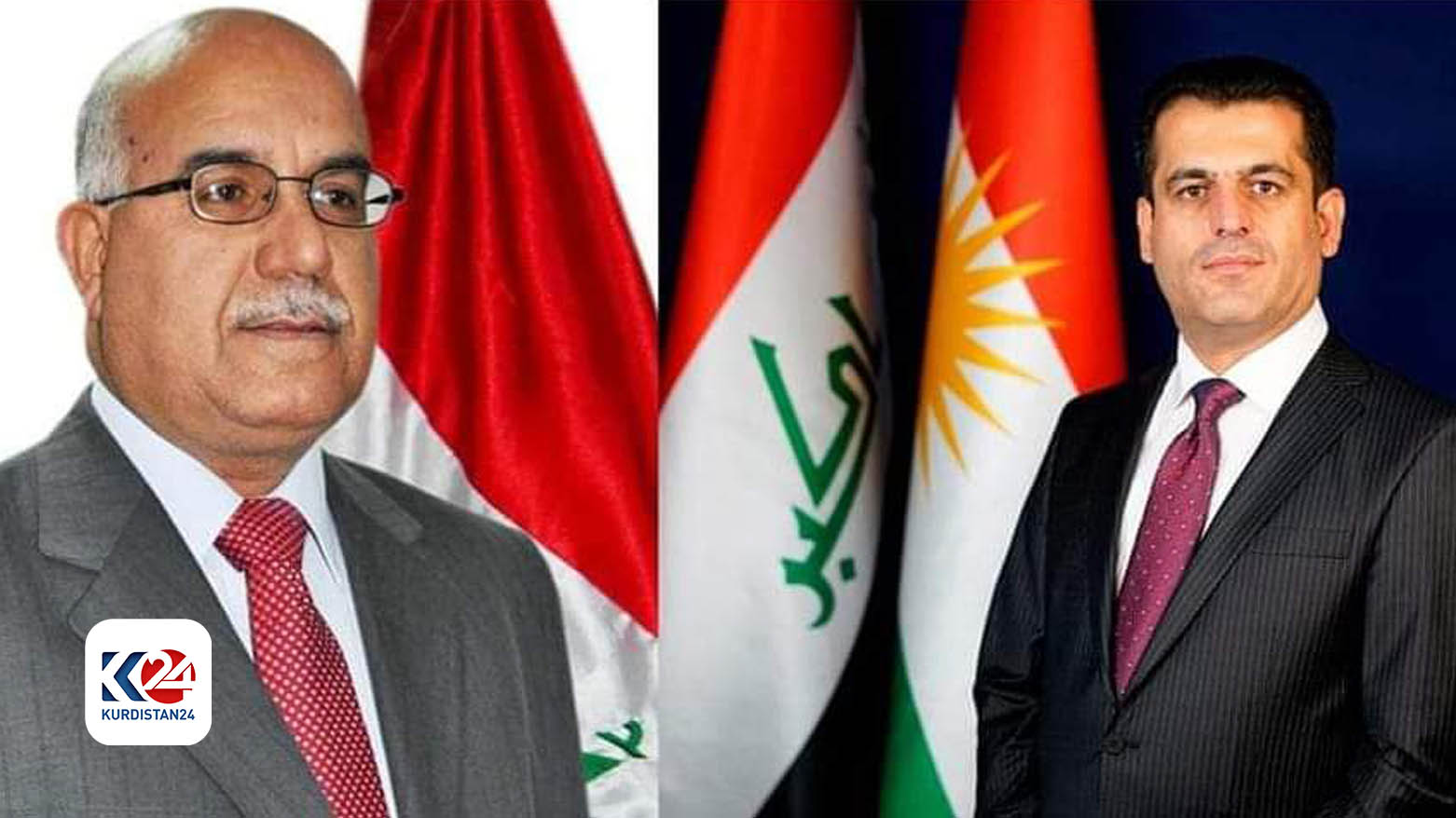 سامان برزنجی و صالح الحسناوی، وزرای بهداشت اقلیم کوردستان و عراق