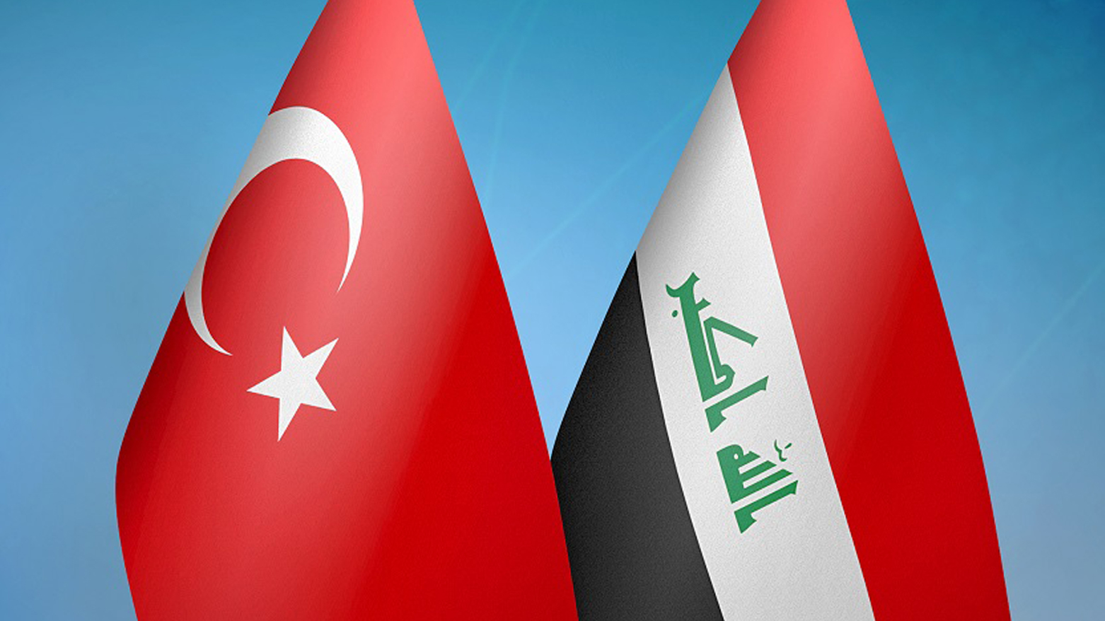 پرچم‌های عراق و ترکیه