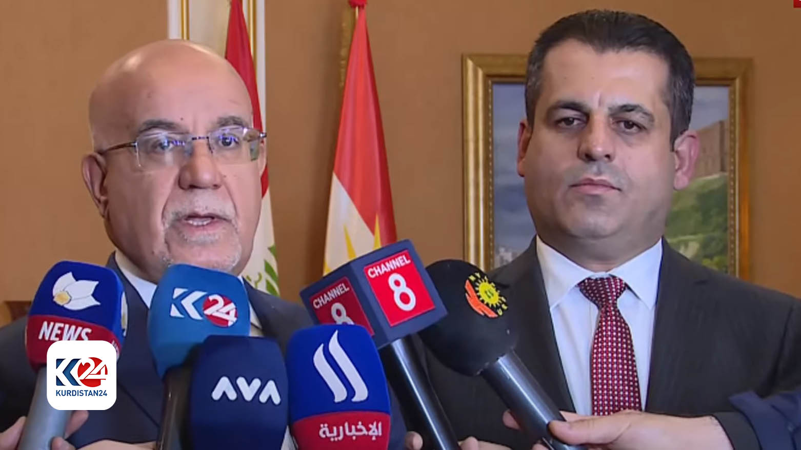 سامان برزنجی و صالح حسناوی وزیران بهداشت اقلیم کوردستان و عراق