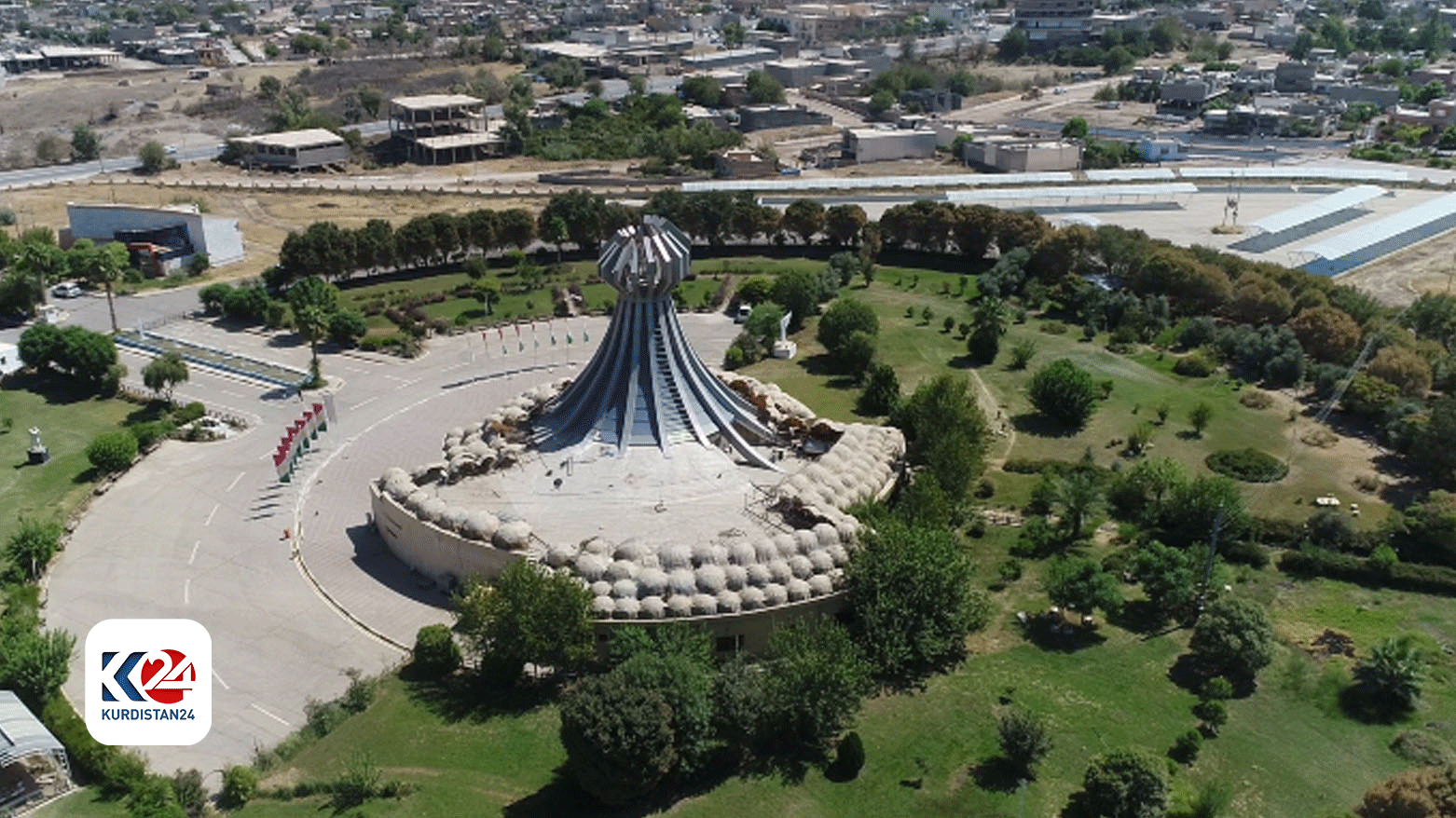 Martyrs' Monument in the Kurdistan Region's Halabja province. (Photo: Submitted to Kurdistan 24)
