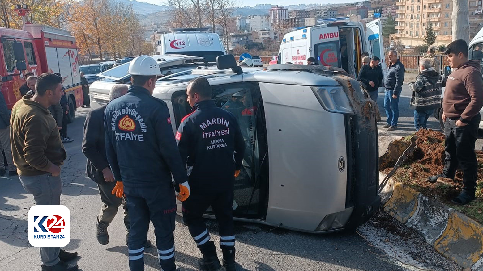 Mardin’de feci kaza: 3'ü ağır 4 yaralı