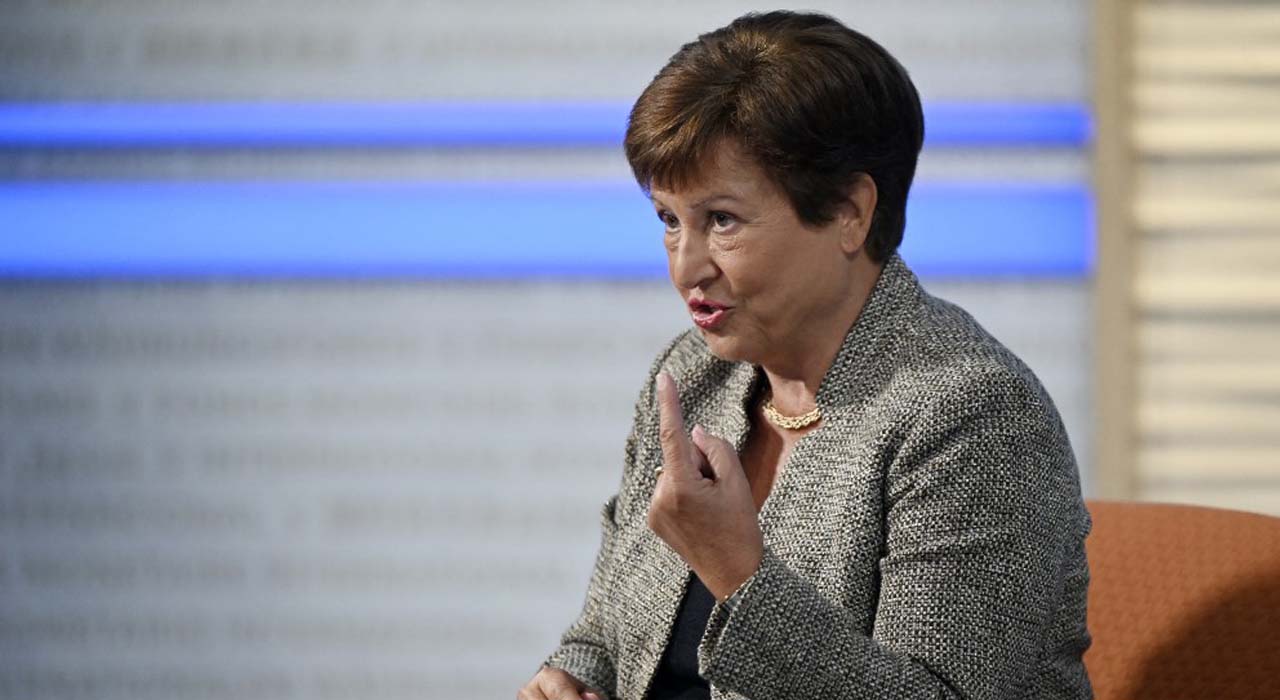 International Monetary Fund (IMF) Managing Director Kristalina Georgieva speaks during an interview with AFP at IMF Headquarters in Washington, DC, Jan. 10, 2024. (Photo: Olivier Douliery/AFP)