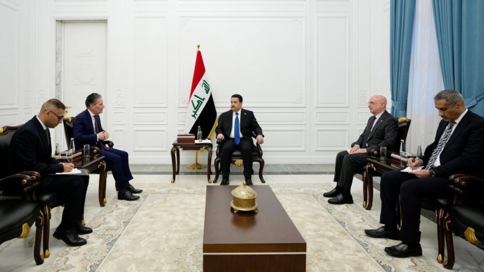 Iraqi Prime Minister Mohammed Shia al-Sudani met with the Dutch Ambassador to Iraq, Hans Sandee, Baghdad, Jan. 15, 2024 (Photo: Iraqi Prime Minister Media Office).