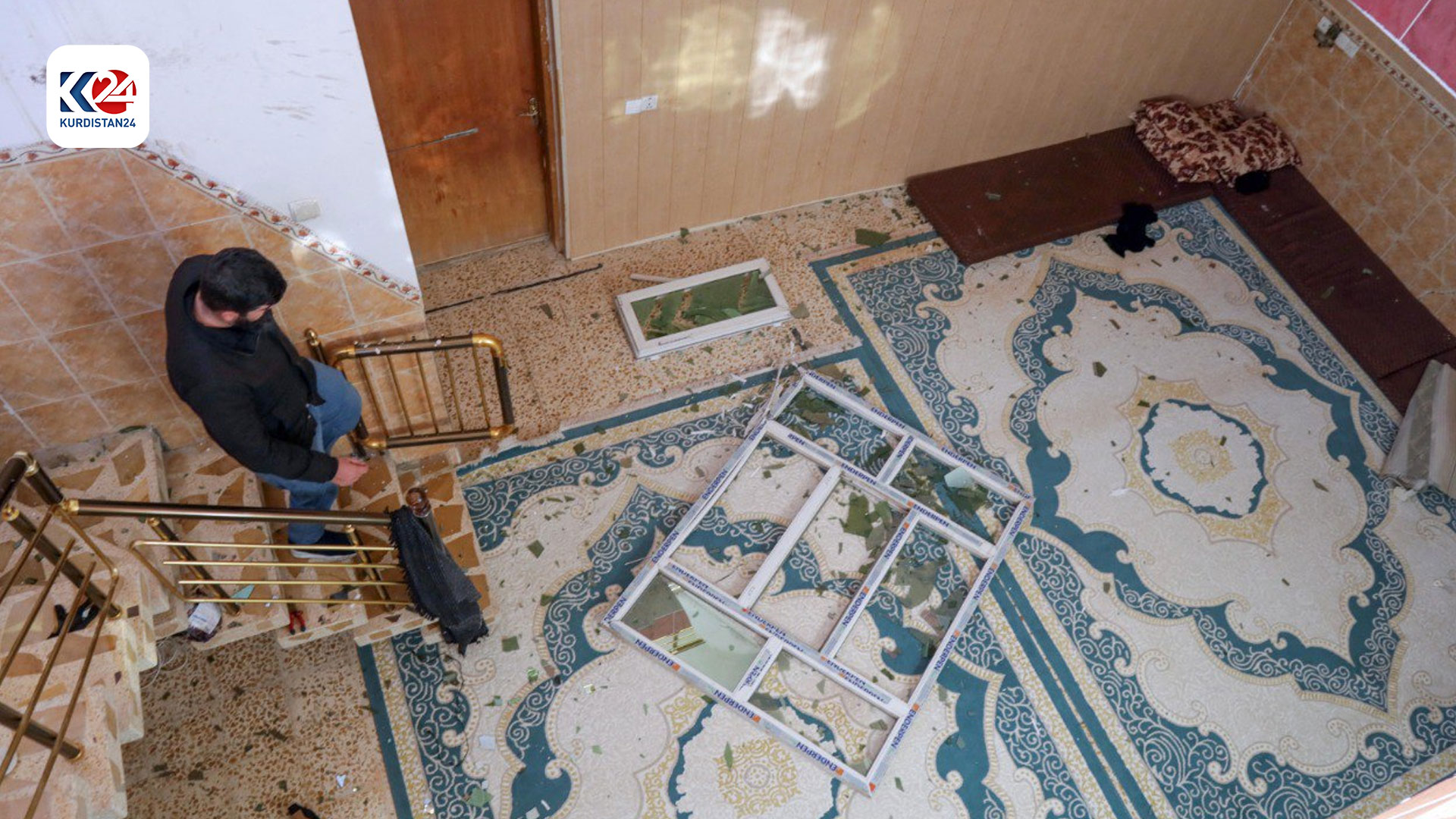 بە وێنە؛ زەرەر و زیانی هێرشە مووشەکییە بالیستییەکەی سوپای پاسدران بۆ سەر هەولێر