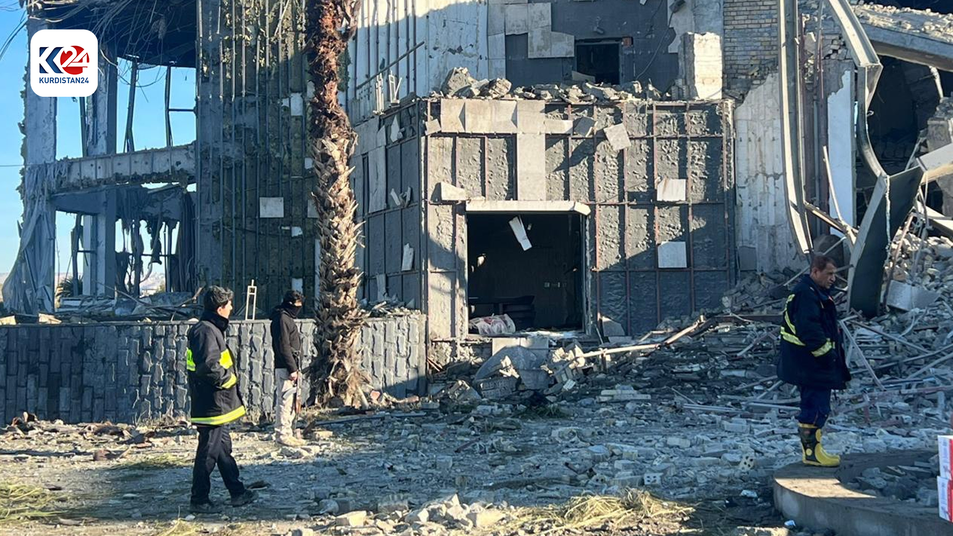 بە وێنە؛ زەرەر و زیانی هێرشە مووشەکییە بالیستییەکەی سوپای پاسدران بۆ سەر هەولێر