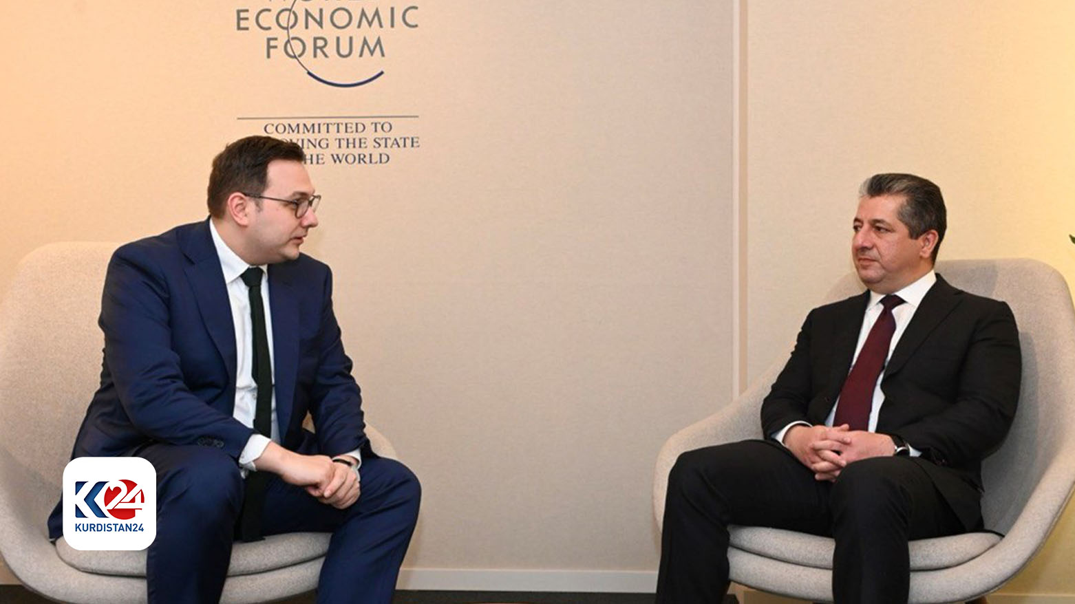 Başbakan Barzani Davos’ta Çekya Dışişleri Bakanı ile görüştü