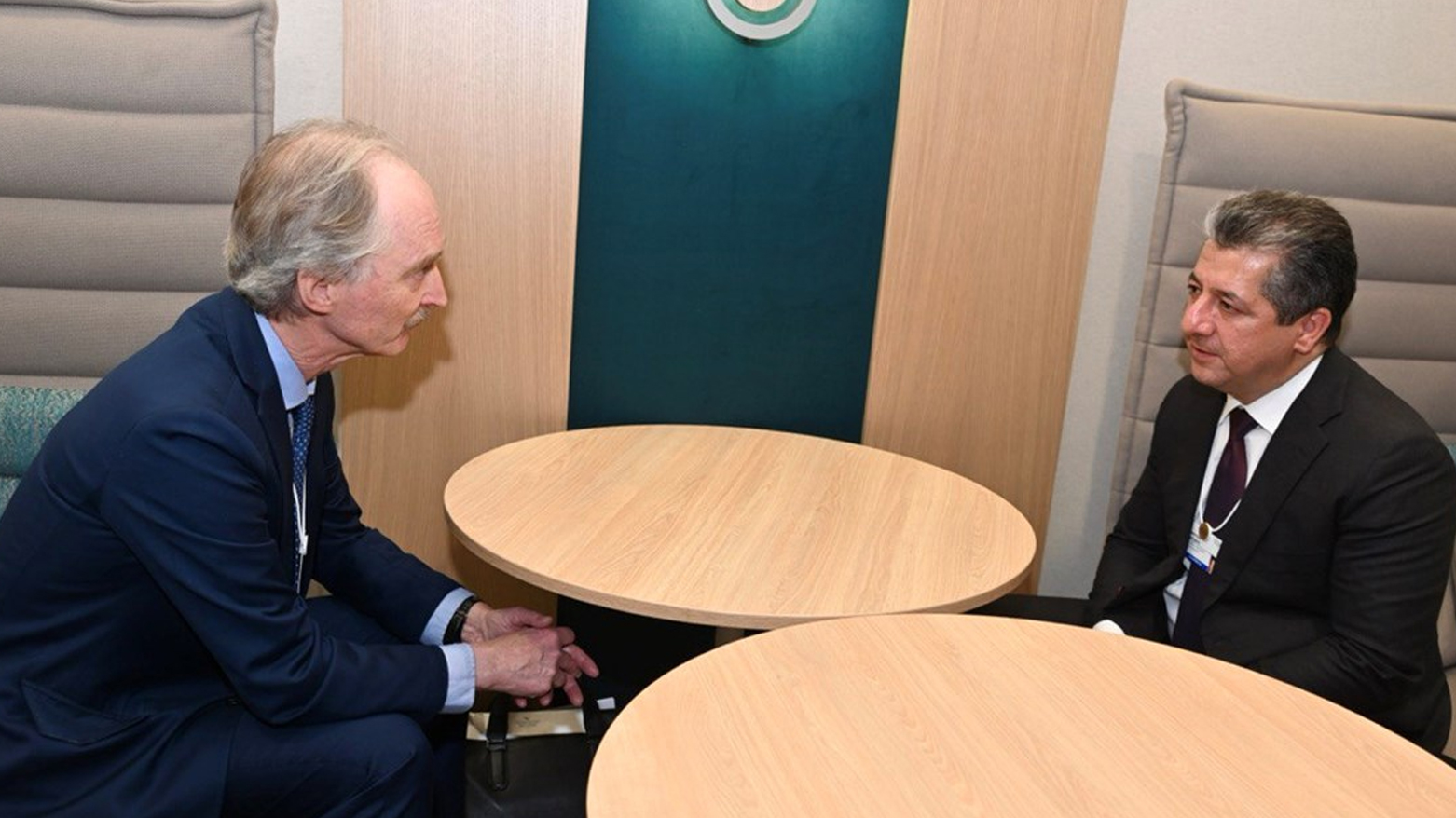 رئيس حكومة إقليم كوردستان يجتمع مع الممثل الخاص للأمين العام للأمم المتحدة في سوريا