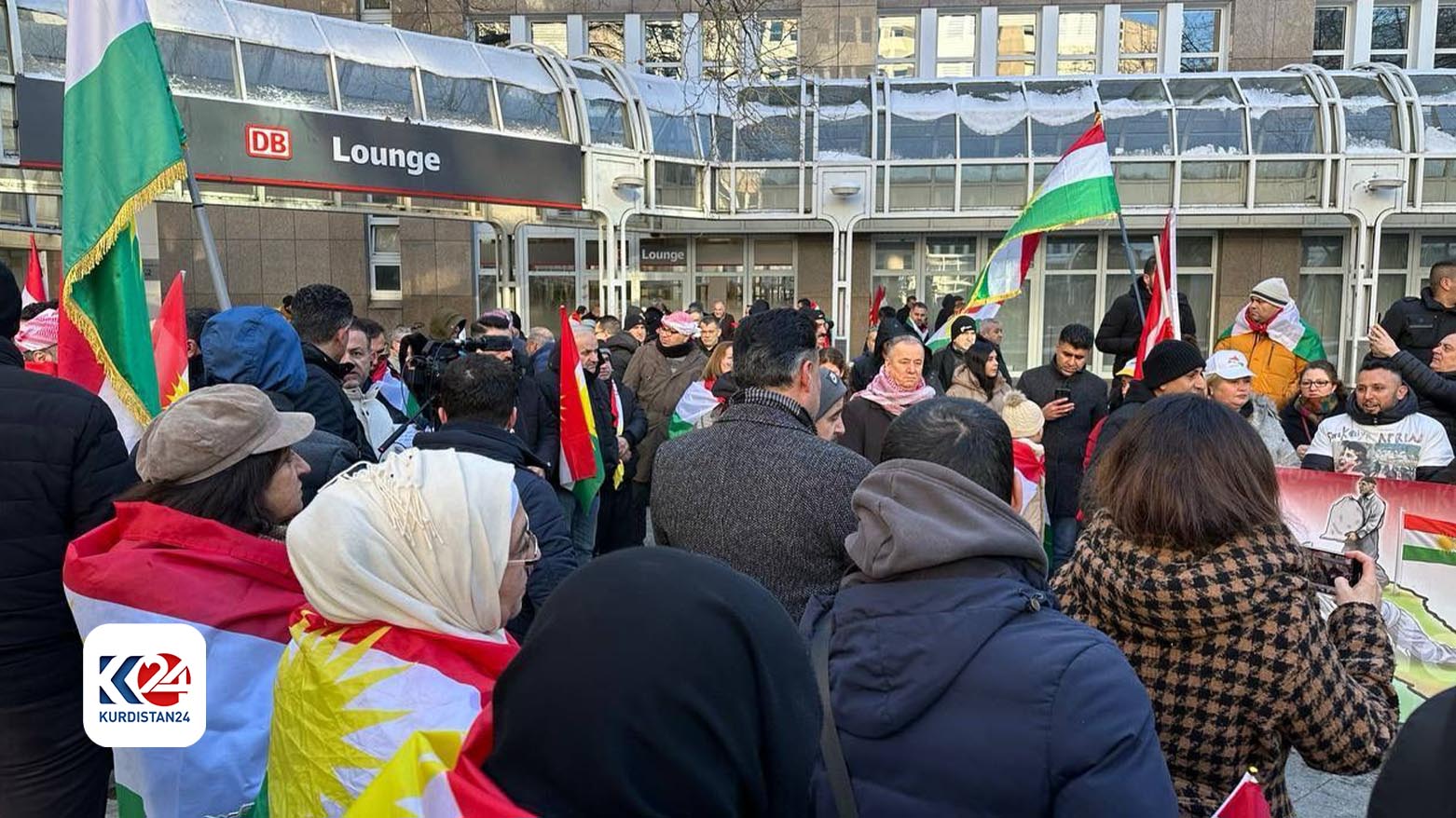 تظاهرات الجالية الكوردية في ألمانيا تنديداً بالهجمات الإيرانية على أربيل