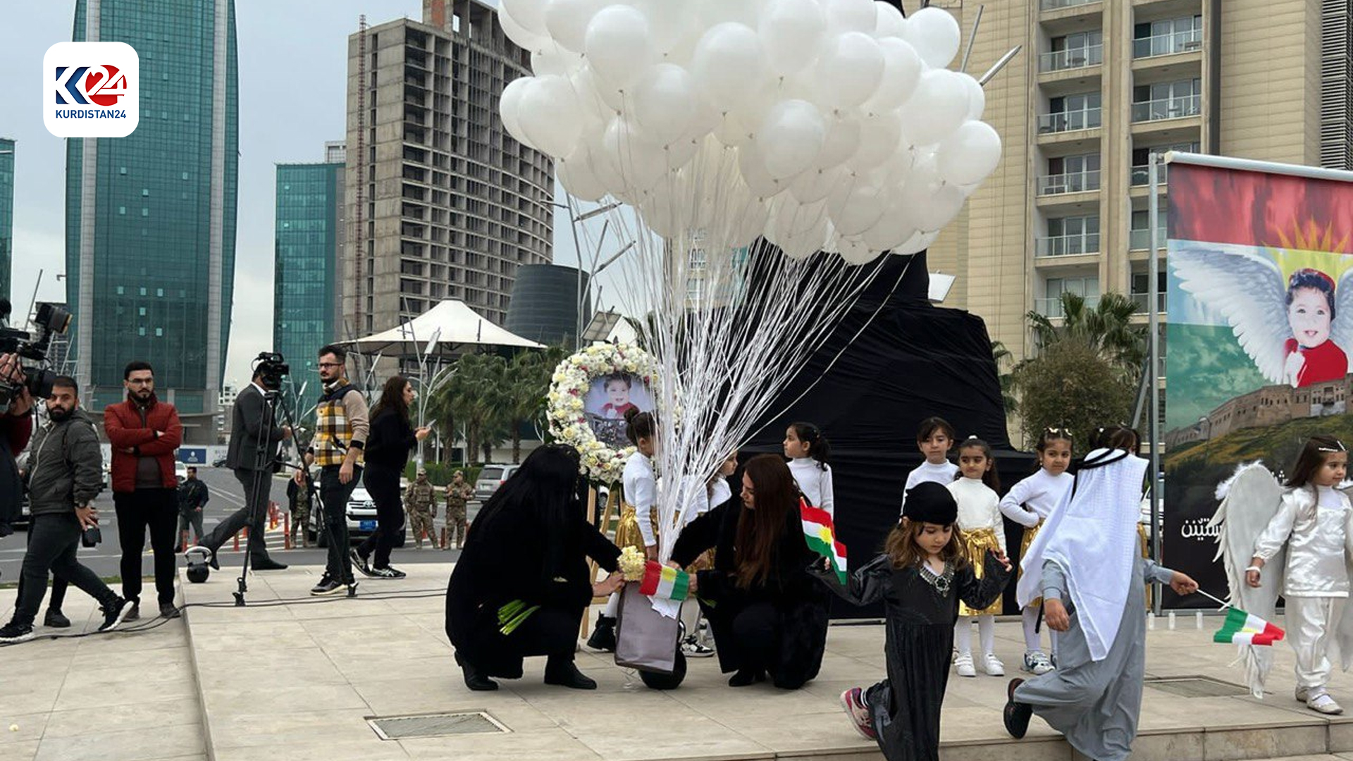  لە ئیمپایەر رێوڕەسمێک بۆ رێزلێنان لە شەهیدانی هێرشەکەی سەر هەولێر بەڕێوەچوو. (وێنە: نەورەس عەبدوڵڵا - کوردستان24)