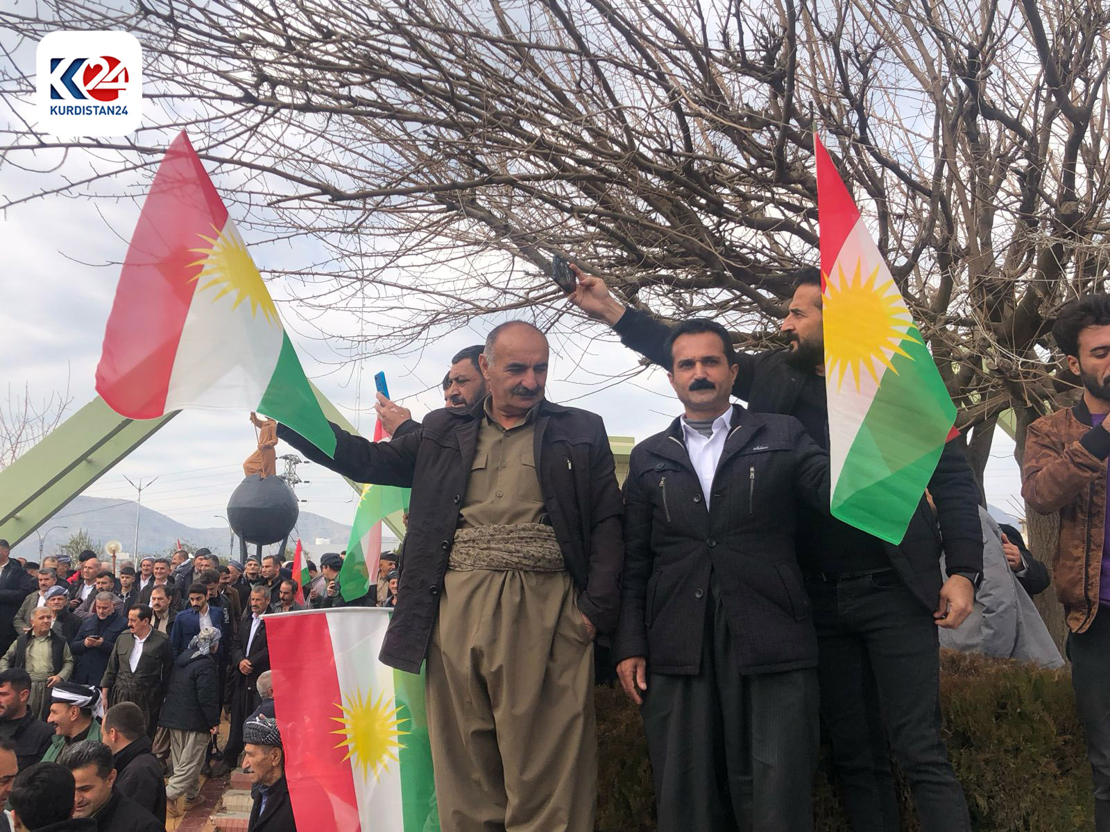 خۆپیشاندانی خەڵکی رانیە لە دژی هێرشەکەی سەر هەولێر (وێنە: ئاراس ئەمین - کوردستان24)